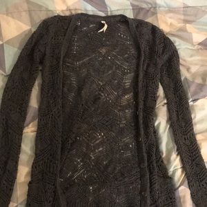 Aeropostale Grey Knitted Cardigan